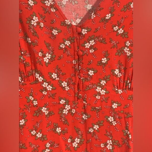 AEROPOSTALE Floral V-Neck Shirt Dress - Picture 2 of 5
